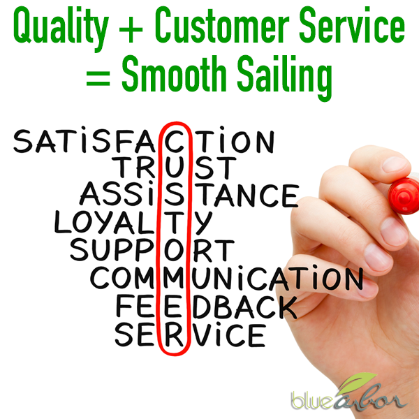 Quality + Customer Service = Smooth Sailing